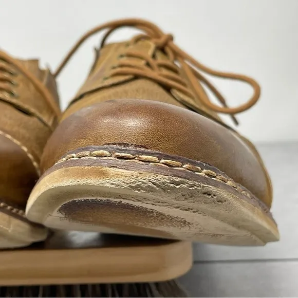 Steve Madden Brown TABLOID Leather Lace Up Oxford Shoes US 11.5 Mens