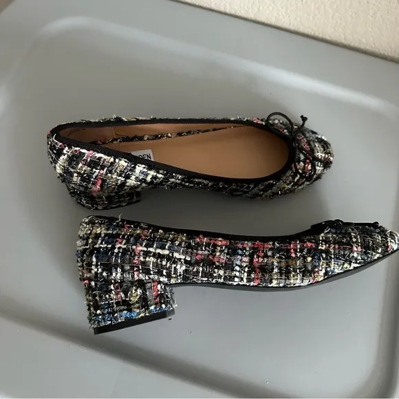 Steve Madden Cherish Women's Clueless Multicolored Tweed Pump Shoes Size 9.5