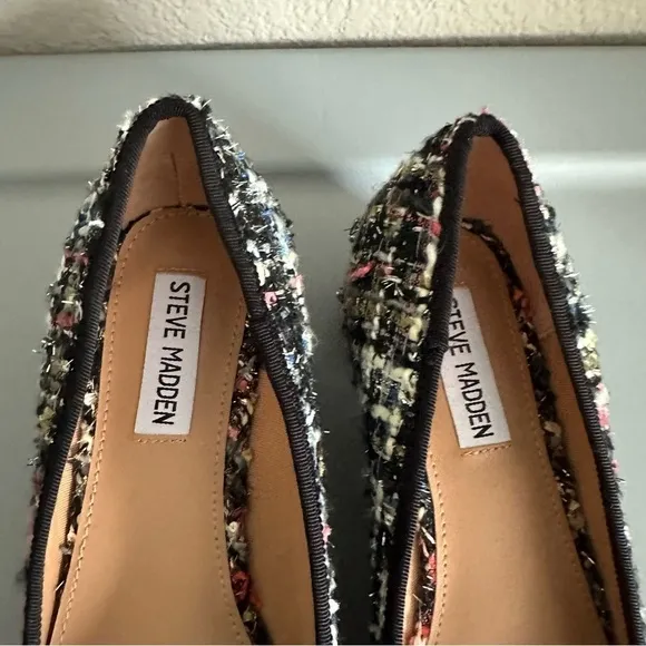 Steve Madden Cherish Women's Clueless Multicolored Tweed Pump Shoes Size 9.5