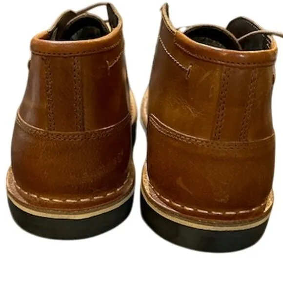 STEVE MADDEN Cognac Brown Leather Harken Chukka Dessert Boot NWOT Men's 100