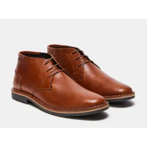 STEVE MADDEN Cognac Brown Leather Harken Chukka Dessert Boot NWOT Men's 100