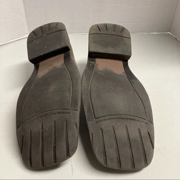 STEVE MADDEN, Men’s “Eclypse” Brown Leather Dress Shoes, Size 10,Slip-on