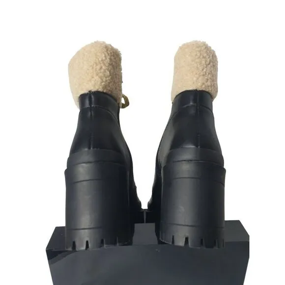 Steve Madden Women's Bundle Up Boots 8 Heel Platform Ankle Boots Size 8 NWOT