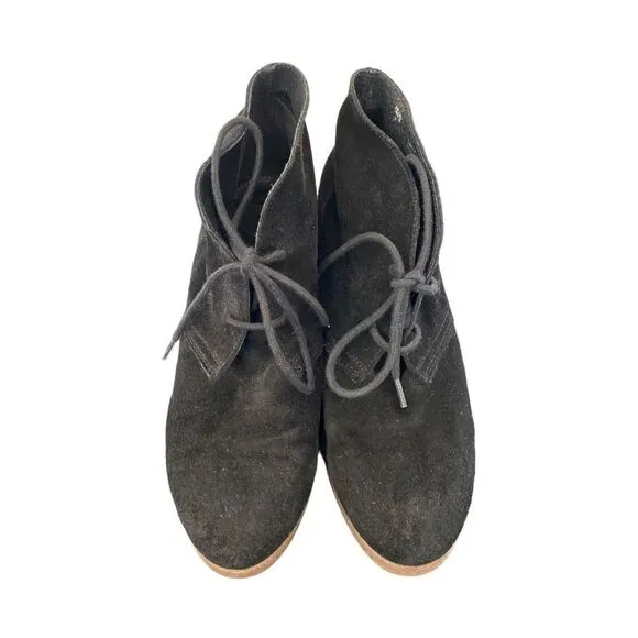 Steven by Steve Madden Womens Ankle Boots Lace Up Suede Black EU 37