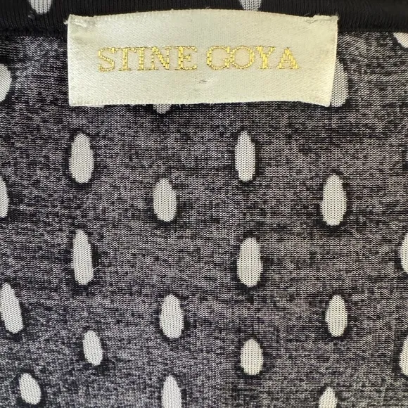 Stine Goya Faux Wrap A-Line Polka Dot Dress