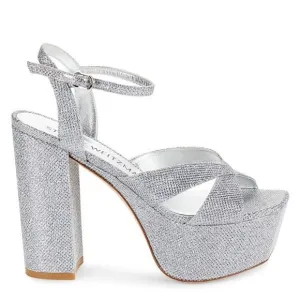 Stuart Weitzman Miami Embellished Platform Sandals Size 8.5