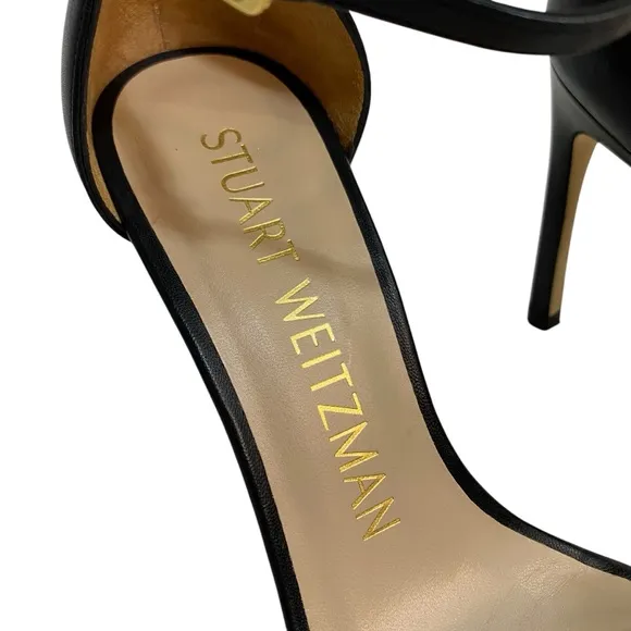 Stuart Weitzman Shoes Black Classic 4” Heels Size 6 Dressy Sandal