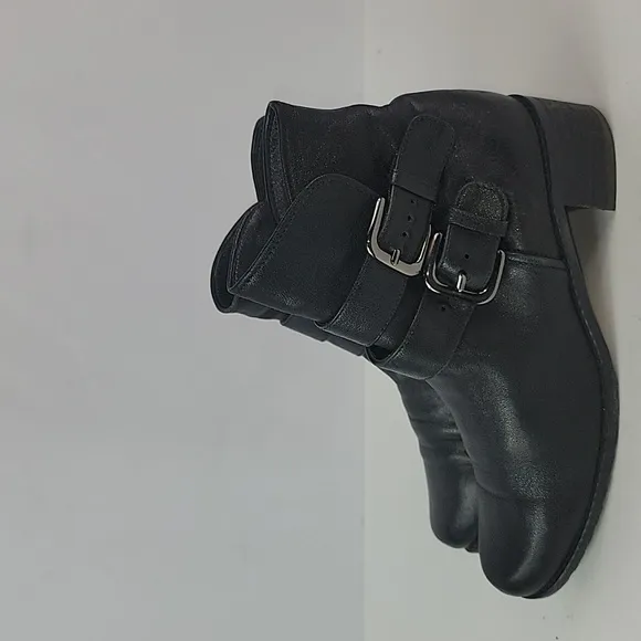 Stuart Weitzman Strap Duo Black Leather Women's Ankle boots