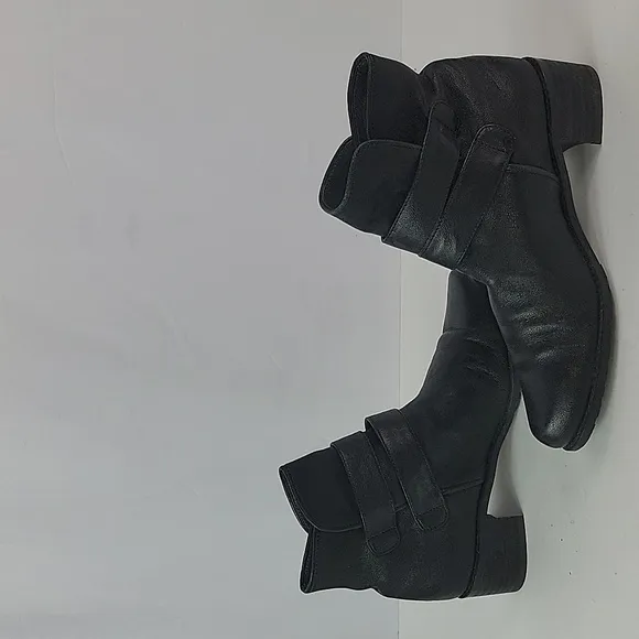 Stuart Weitzman Strap Duo Black Leather Women's Ankle boots