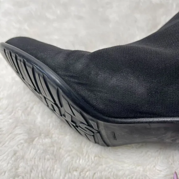 Stuart Weitzman Women's Black Leather Ankle Zip Up Heeled Boots Size 9.5 M
