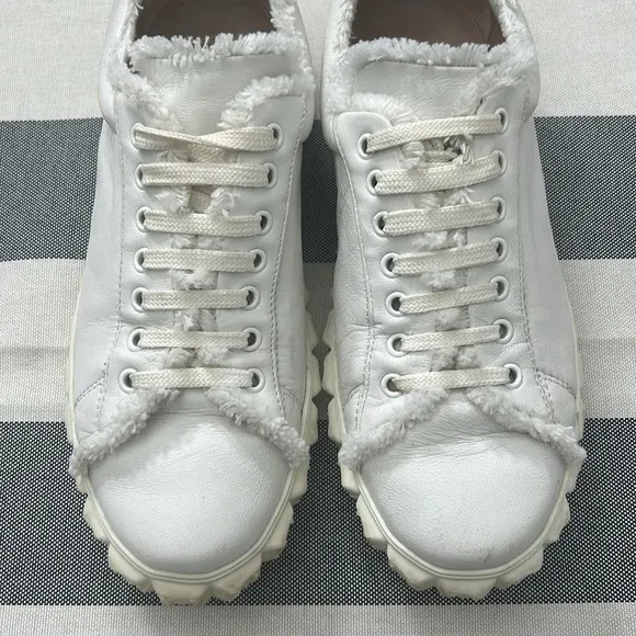 Stuart Weitzman Womens Casual Leather Upper Comfort Shoes Women White Size 10