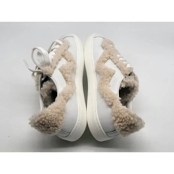 Stuart Weitzman Womens Daryl Genuine Calf Hair Trim Sneakers Shoes Size 6B