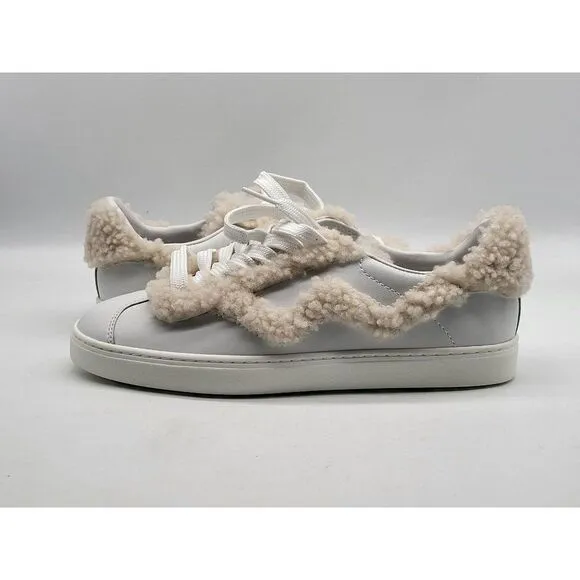Stuart Weitzman Womens Daryl Genuine Calf Hair Trim Sneakers Shoes Size 6B