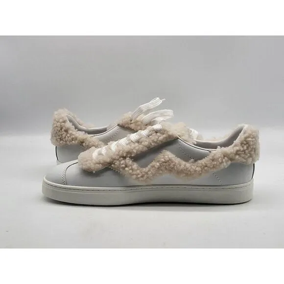 Stuart Weitzman Womens Daryl Genuine Calf Hair Trim Sneakers Shoes Size 6B