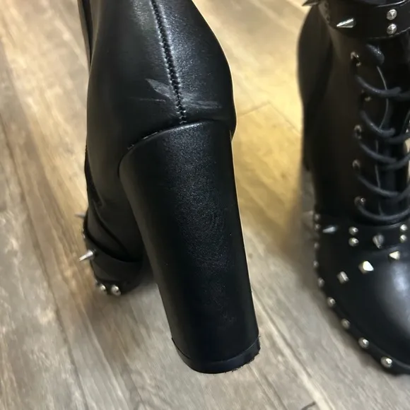 Studded ankle boots
