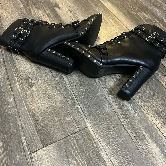 Studded ankle boots