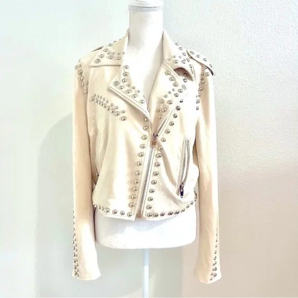 Studded Cream Buddy Love Jacket