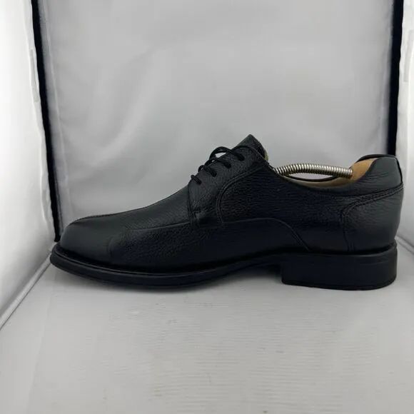 Studio Belvedere Mens 2100 BayBridge Oxford Black Pebbled Leather Dress Shoe 14D