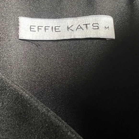 Stunning Like New Effie Kats Timeless Minimalist Strapless Black Mini Dress