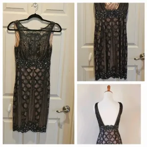 Sue Wong Nocturne Luxury Black Beaded Dress Special Occasion Elegant Wear Luxury