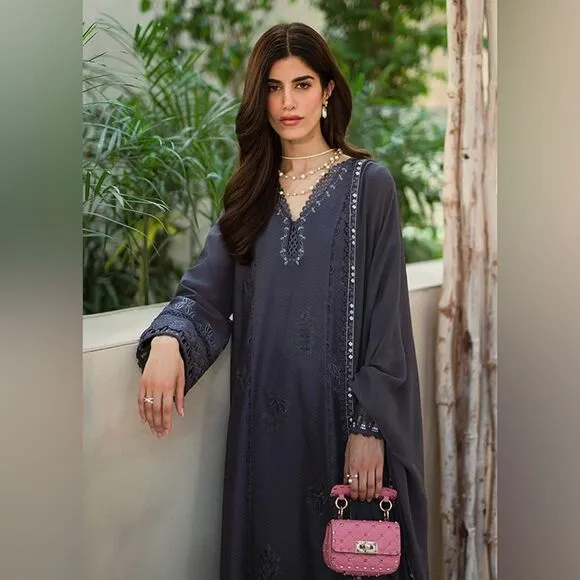 SUFFUSE BY SANA YASIR PAKISTANI LUXURY AUTHENTIC DESIGNER EMBROIDERED DRESS