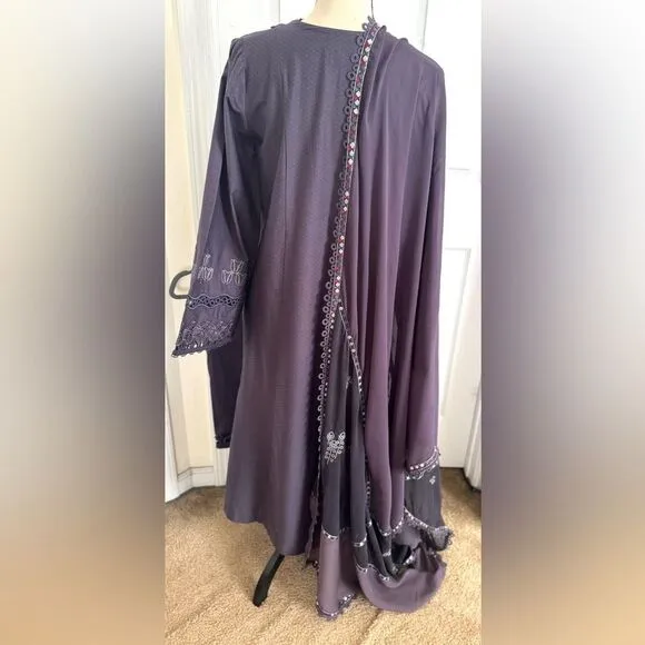 SUFFUSE BY SANA YASIR PAKISTANI LUXURY AUTHENTIC DESIGNER EMBROIDERED DRESS