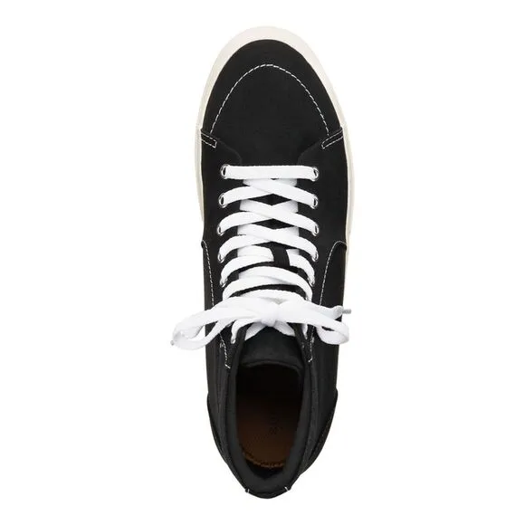 SUN STONE Mens Black Cushioned Jett Round Toe Lace-Up Sneakers Shoes 11.5 M