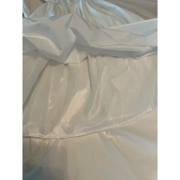 Sunday White Cotton Poplin Midi Dress – Minimalist, Classic, Timeless