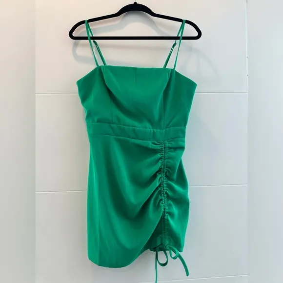 Superdown revolve fabiana Kelly green dress luxury formal vacation wedding S