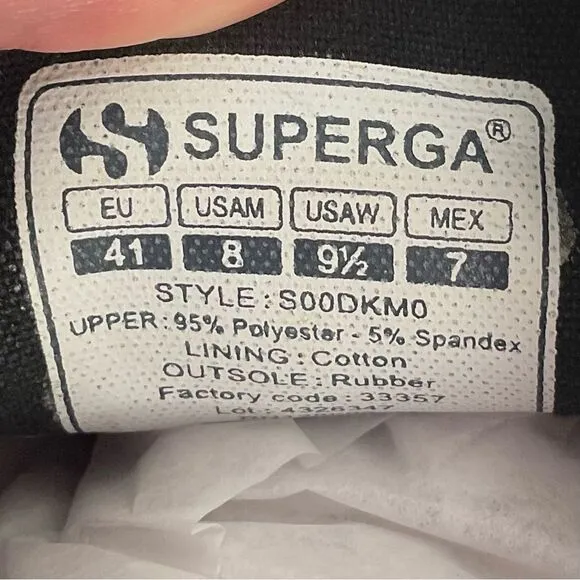 Superga Velvet Zebra Sneakers 2750 Sz 9.5 Tennis Shoes Joggers Gym Shoes Animal