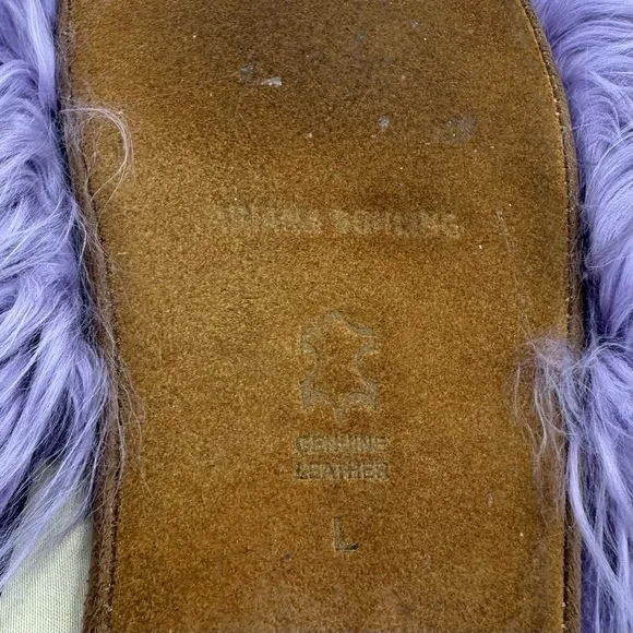 SURI ALPACA SLIPPERS in DUSTY LILAC by Ariana Bohling Size Large