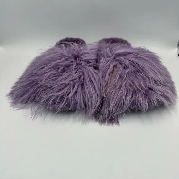 SURI ALPACA SLIPPERS in DUSTY LILAC by Ariana Bohling Size Large