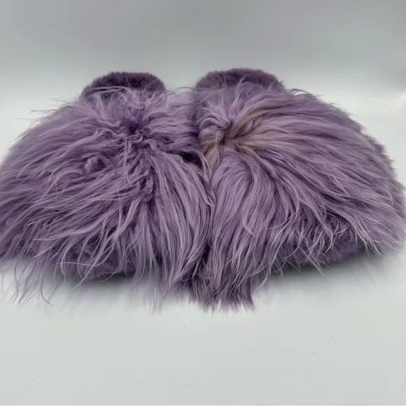 SURI ALPACA SLIPPERS in DUSTY LILAC by Ariana Bohling Size Large