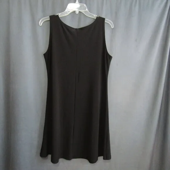 Sympli Black Tank Dress Womens Size 10 Sleeveless Stretch Minimalist Basic Layer