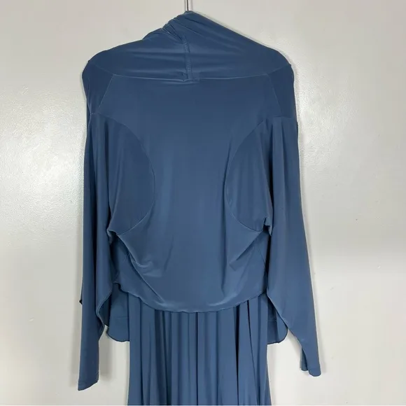 Sympli Bubble Hem Pleated Maxi Dress 10 Set Top Lagenlook Minimalist Neutral