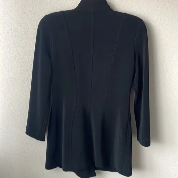 Tadashi jacket size Medium luxury black gold studded blazer dress