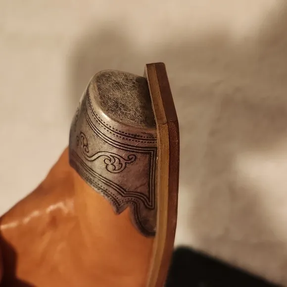 Tan Western Ankle Boots