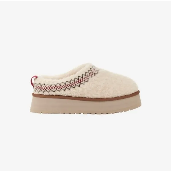 Tazz UGG Braid Fur Clog Platform Slippers Size 9