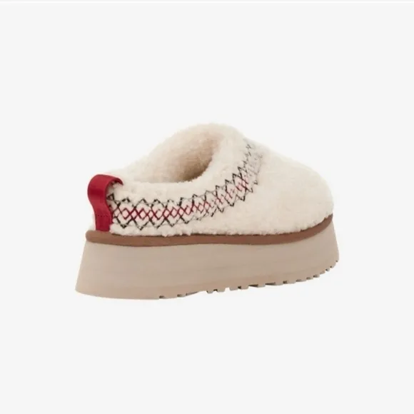 Tazz UGG Braid Fur Clog Platform Slippers Size 9