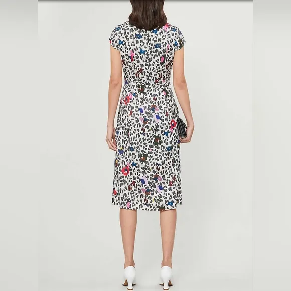 Ted Baker beautiful colorful floral animal print dress size 6-8 US