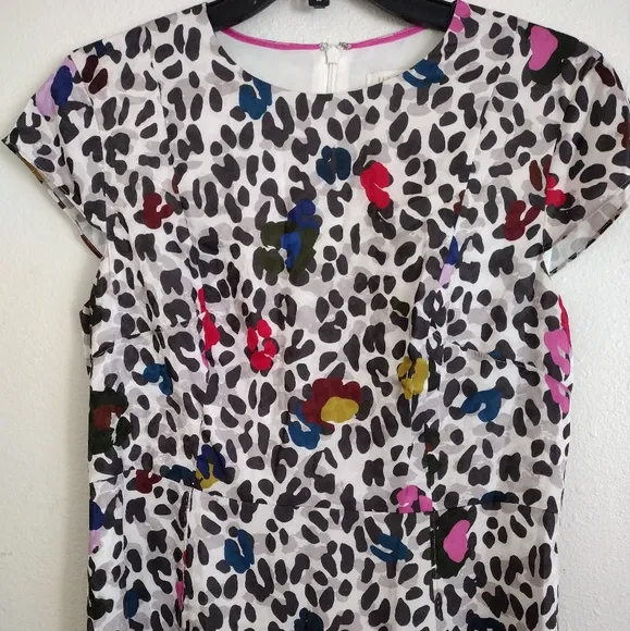 Ted Baker beautiful colorful floral animal print dress size 6-8 US