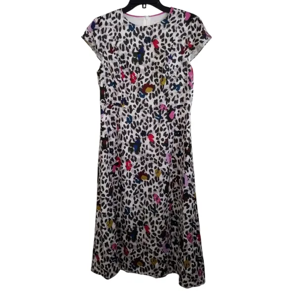 Ted Baker beautiful colorful floral animal print dress size 6-8 US
