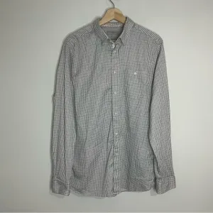 Ted Baker Blue Flower Pattern Dress Shirt 2XL