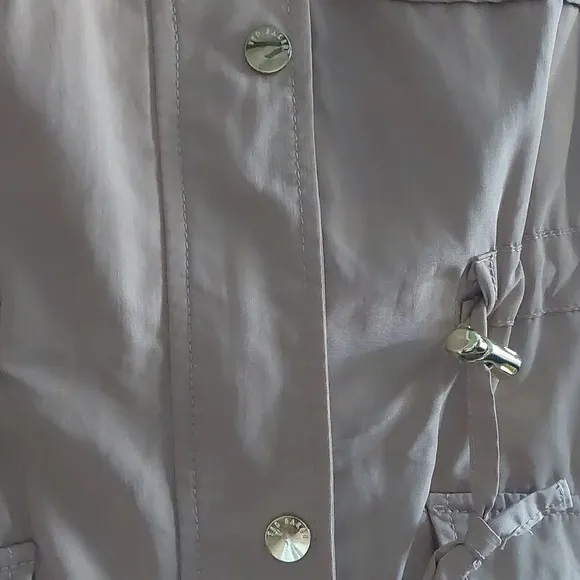 Ted baker jacket Beige Tan size 4 Designer Waterproof Minimalist Neutral Outdoor
