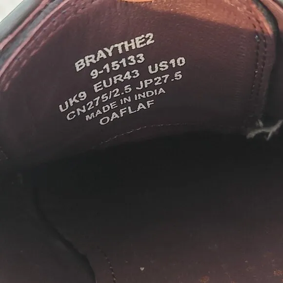 Ted Baker London Braythe 2 Derby Shoes Navy Blue Leather Cap Toe 10 Quiet Luxury