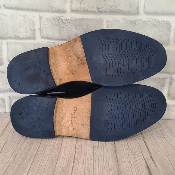 Ted Baker London Braythe 2 Derby Shoes Navy Blue Leather Cap Toe 10 Quiet Luxury