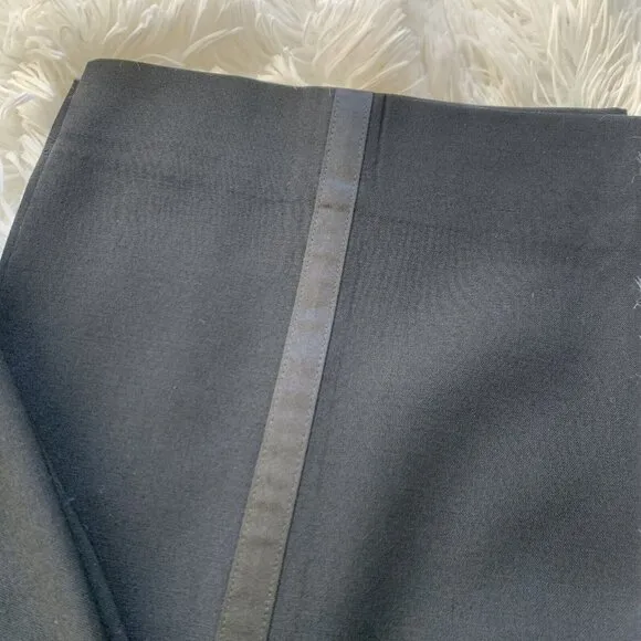 Tessuto Marzotto TUXEDO Pants 41R‎ 37x32 Italia Men's Black Wool
