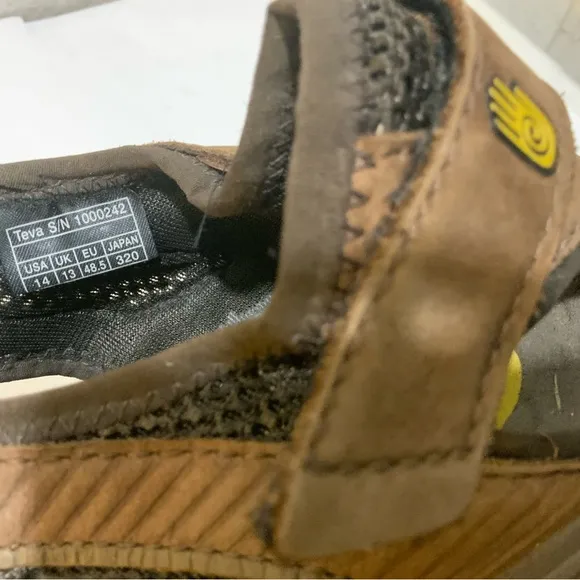 Teva Churnium Tarmac Brown Suede Outdoor Hiking Comfort Shocpad Shoes Size 14