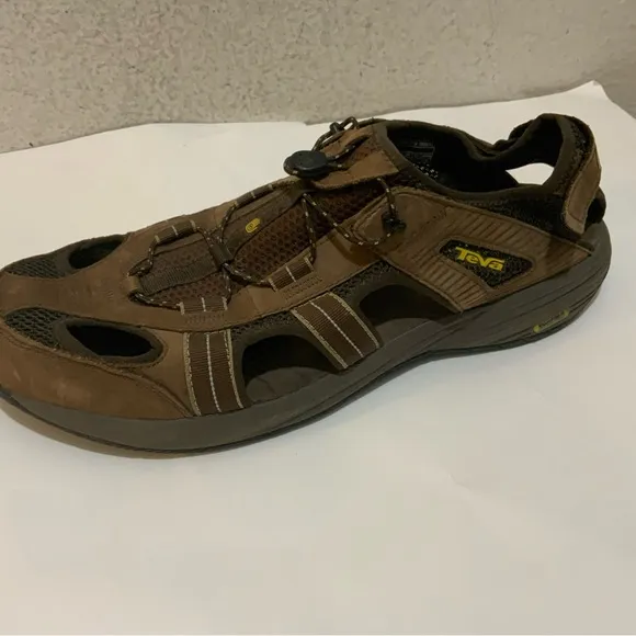 Teva Churnium Tarmac Brown Suede Outdoor Hiking Comfort Shocpad Shoes Size 14