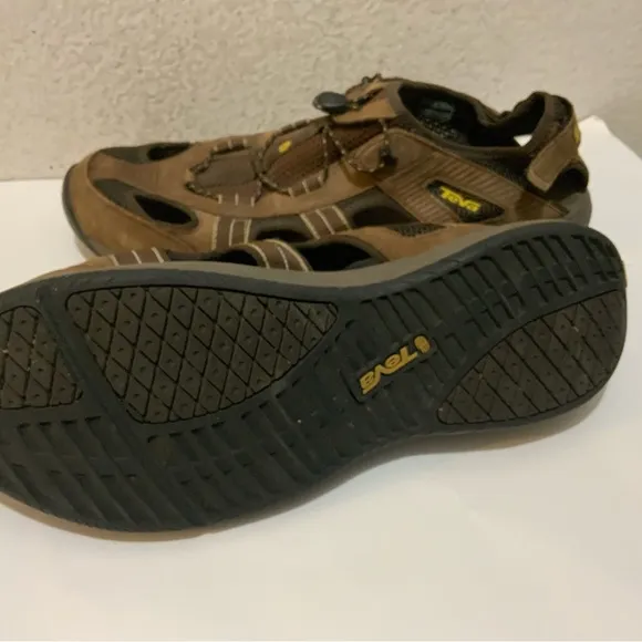 Teva Churnium Tarmac Brown Suede Outdoor Hiking Comfort Shocpad Shoes Size 14